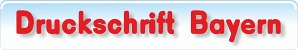 Button Druckschrift Bayern