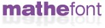Logo Mathefonts-k